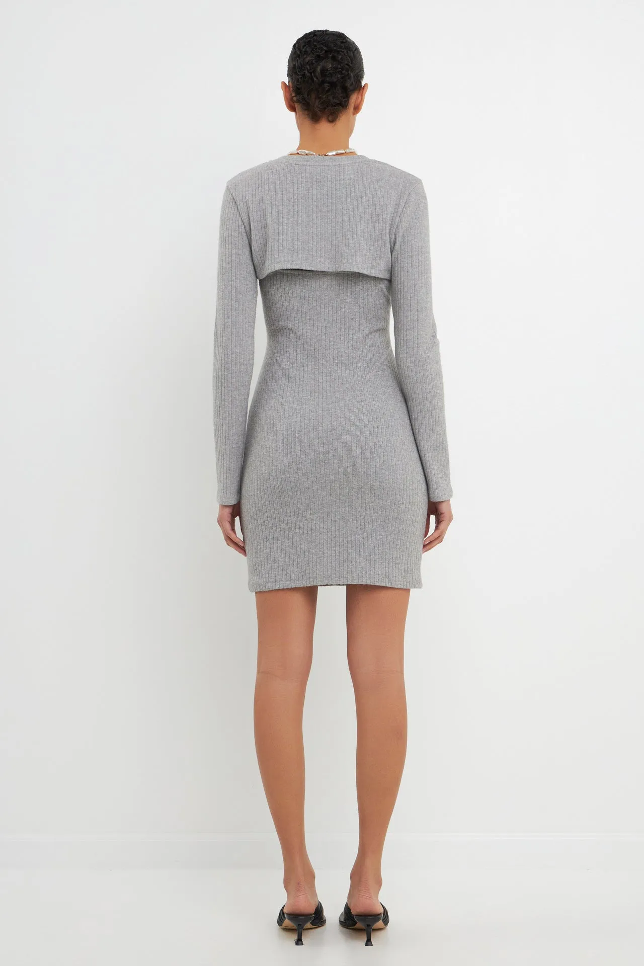Knit Top with Knit Mini Dress