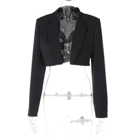 Lapel Crop Jackets