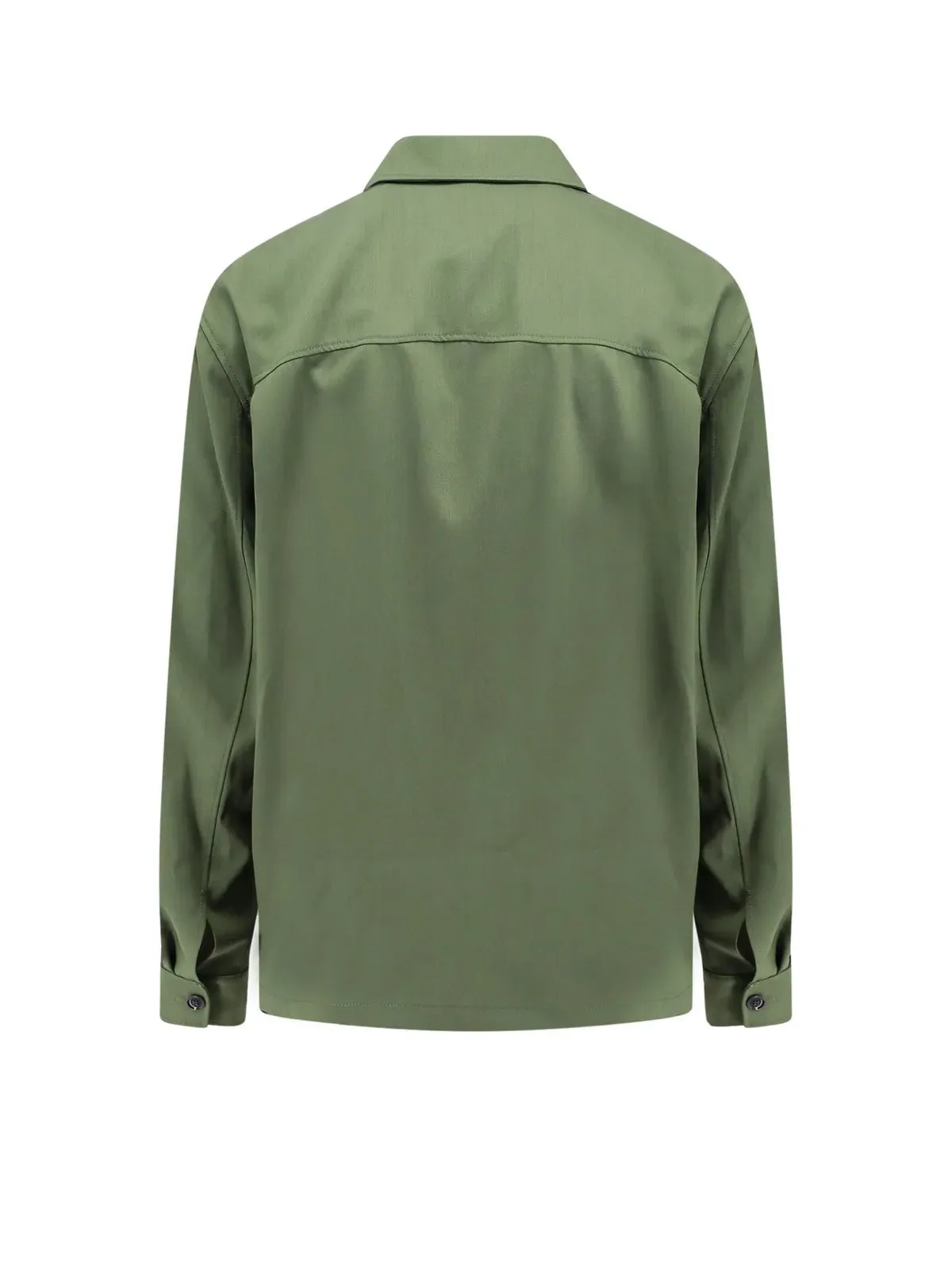 Lemaire Lemaire Military Inspired Button-Up Jacket Overshirt Medium Green