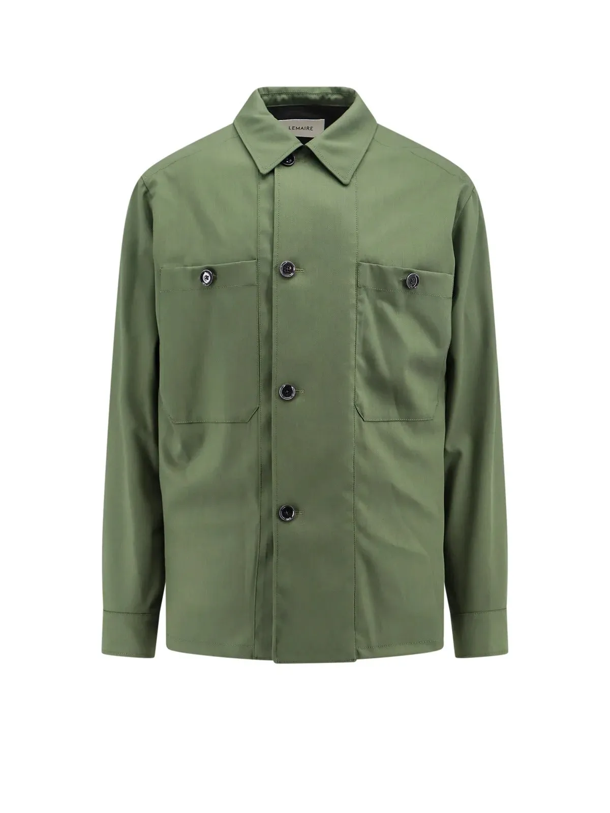 Lemaire Lemaire Military Inspired Button-Up Jacket Overshirt Medium Green