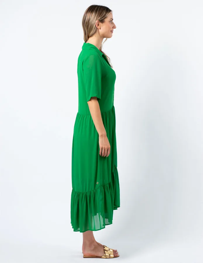 Macy Dress - Juniper Green