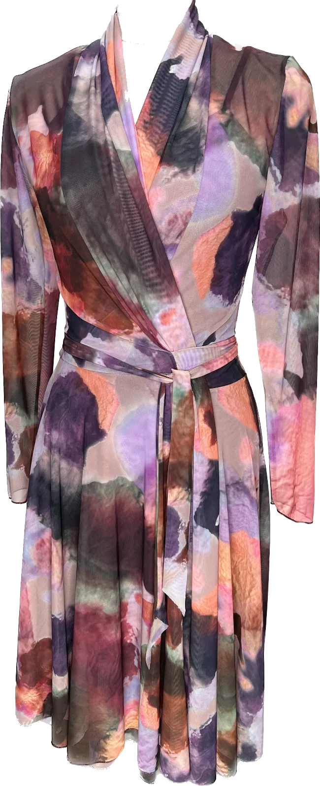 Marble Wrap Dress