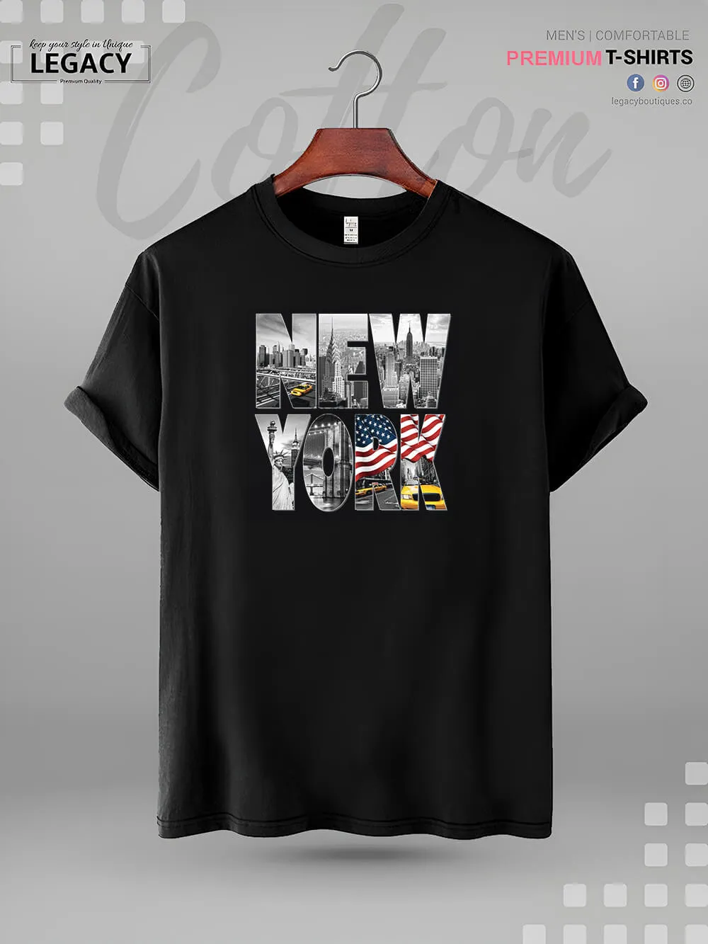 New York Print High Quality Men's T-Shirt In Lowest Price