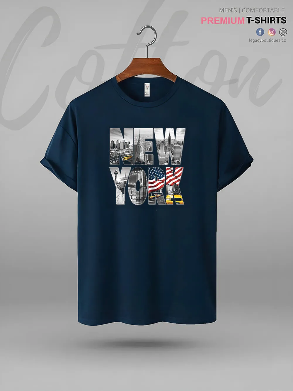 New York Print High Quality Men's T-Shirt In Lowest Price