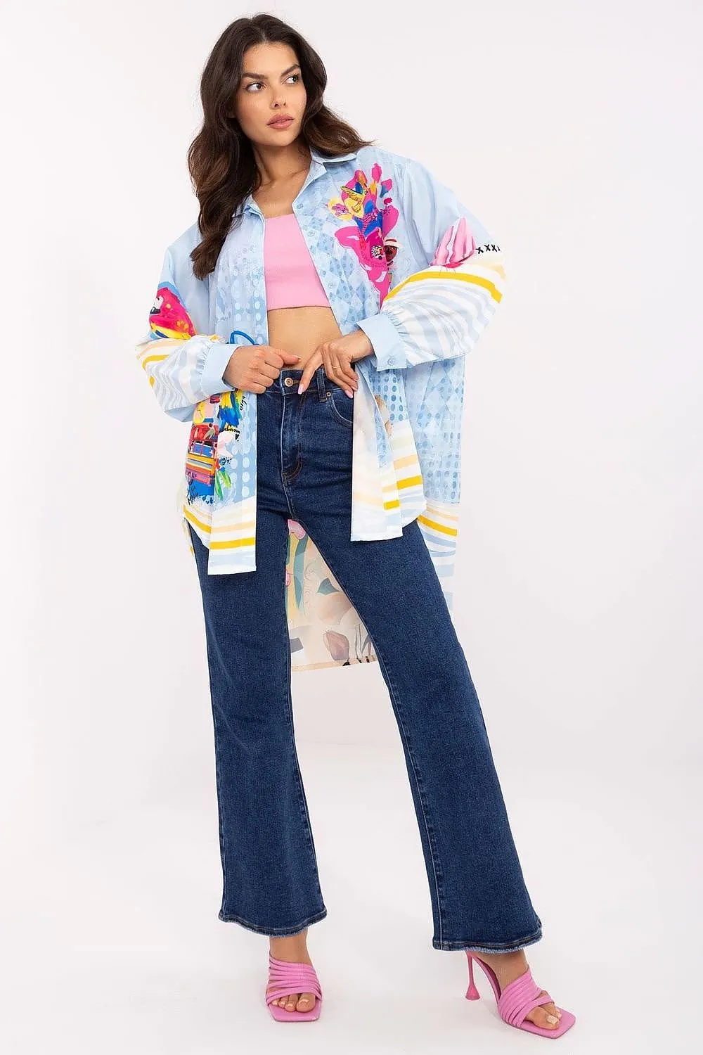 Oversized White Long Sleeve Shirt
