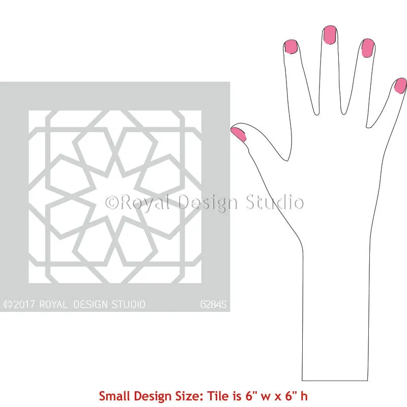 Rabat Tile Stencil