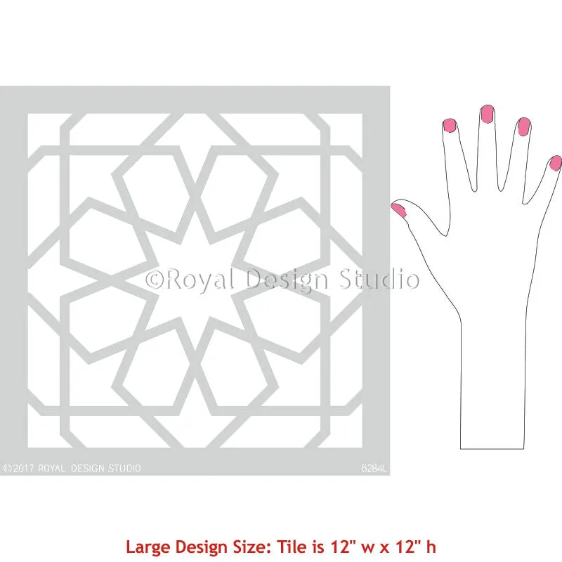 Rabat Tile Stencil