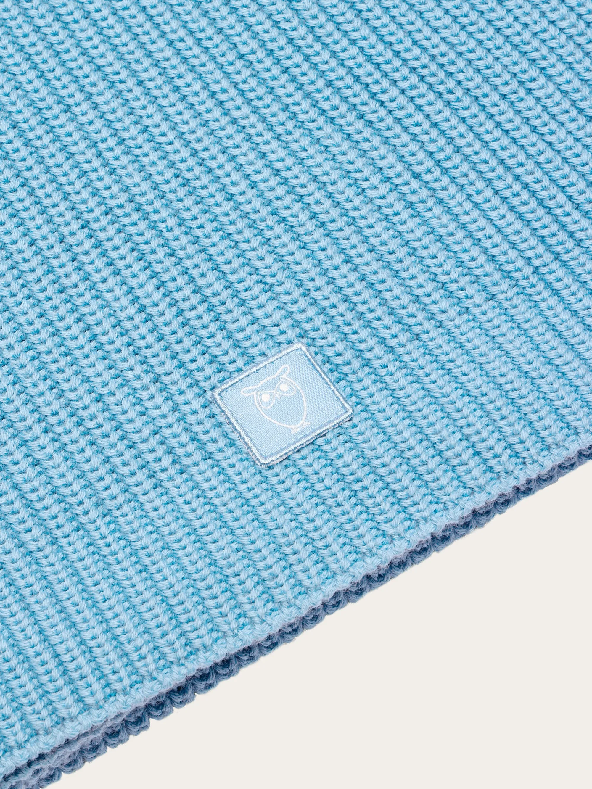 Rib knit scarf - Glacier Lake
