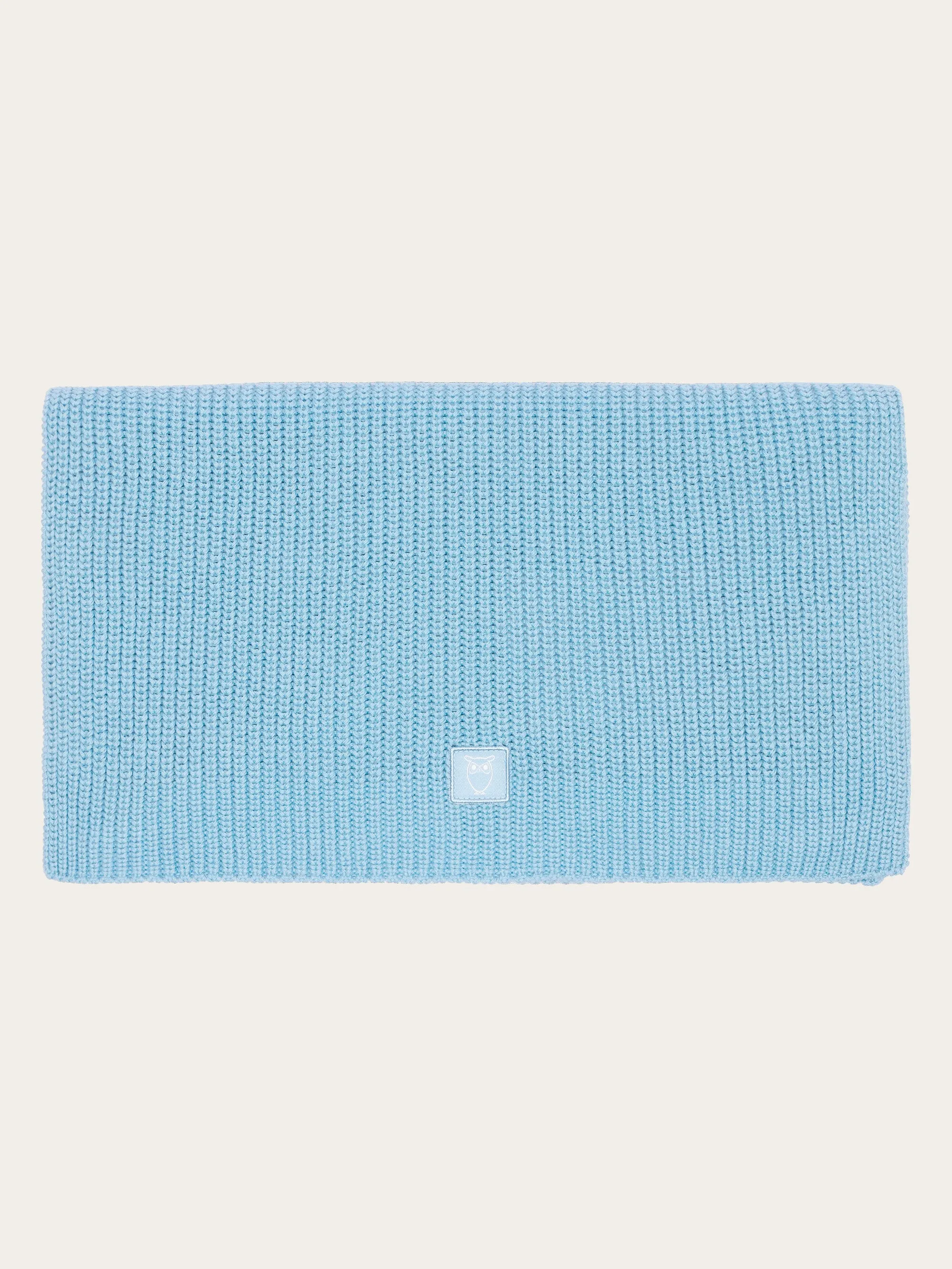 Rib knit scarf - Glacier Lake