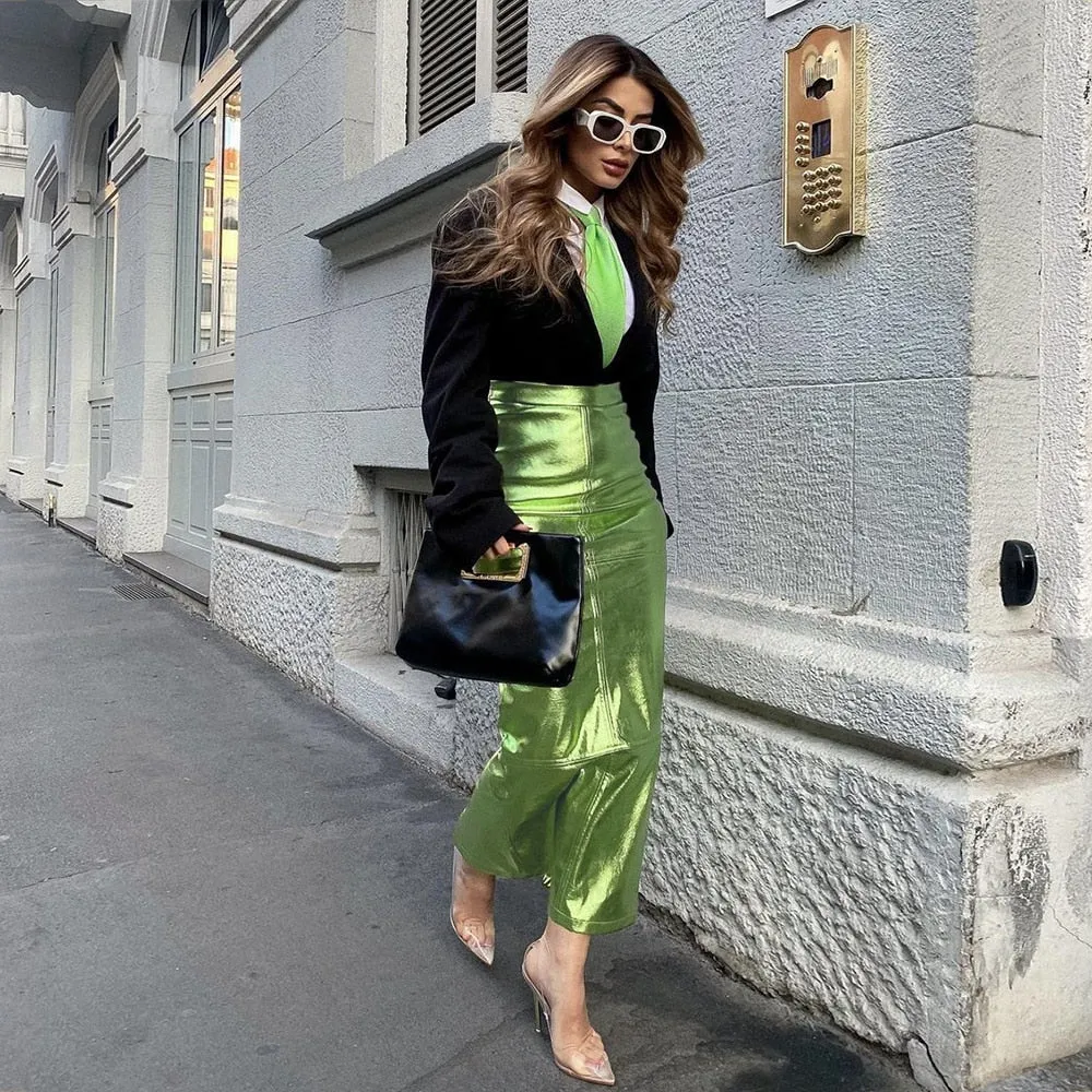 Runway Maxi Split Skirt