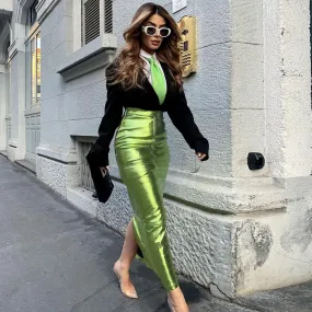 Runway Maxi Split Skirt