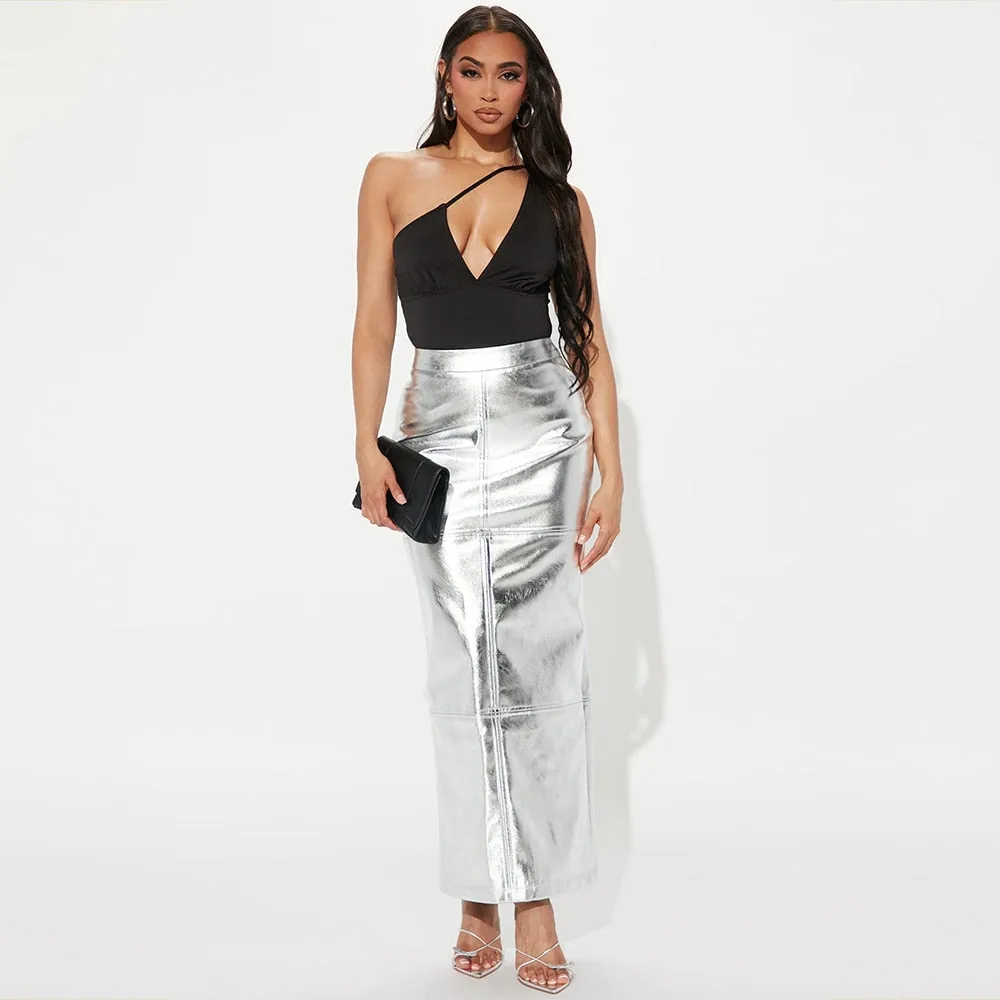 Runway Maxi Split Skirt