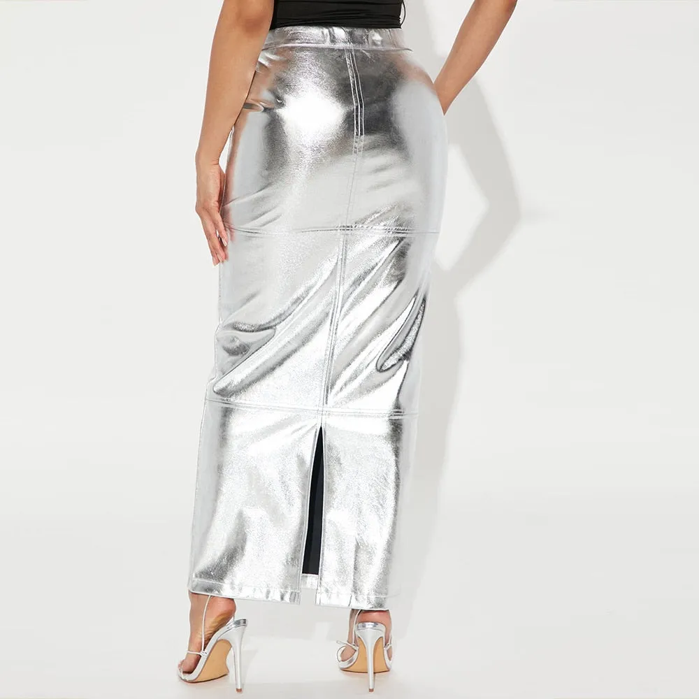 Runway Maxi Split Skirt