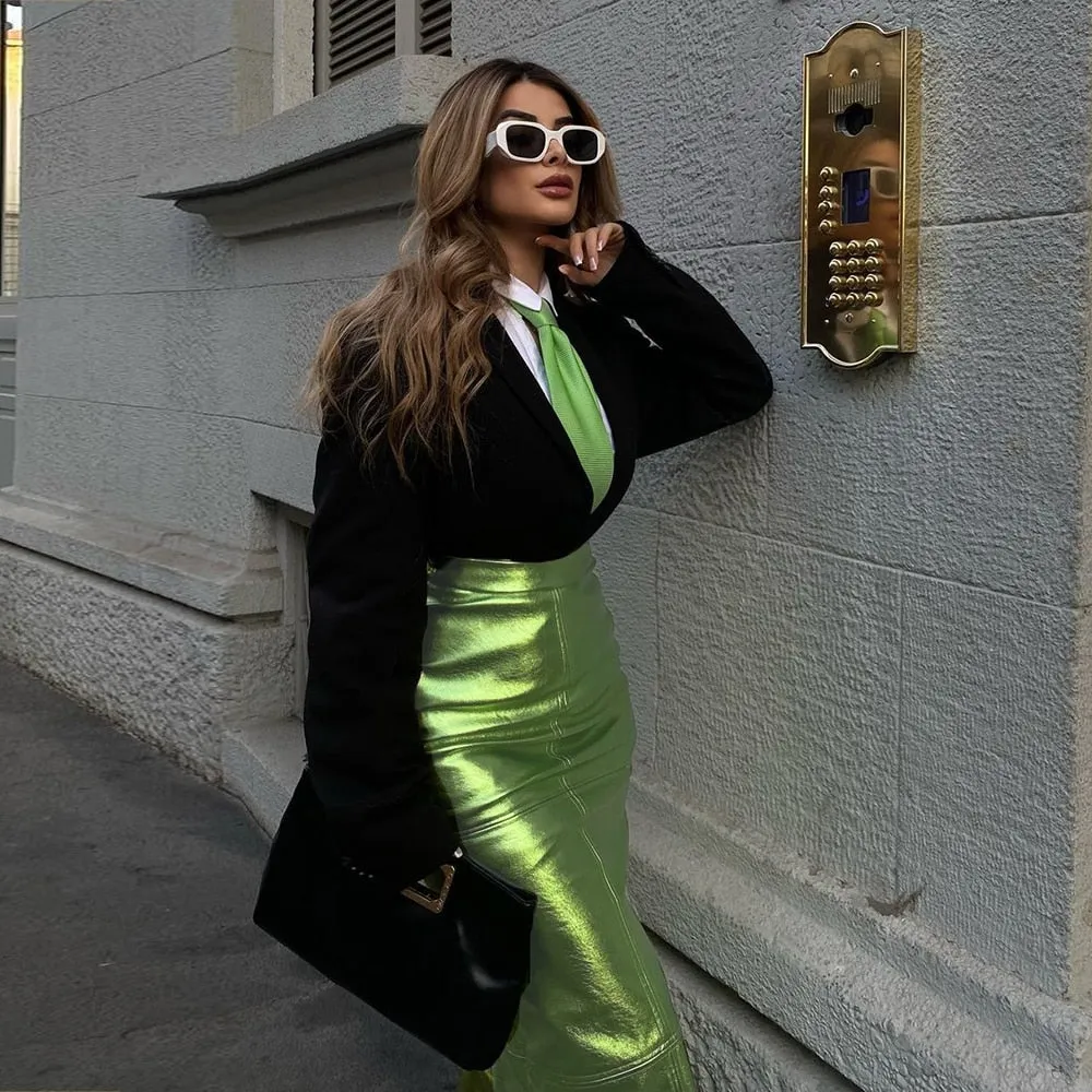 Runway Maxi Split Skirt