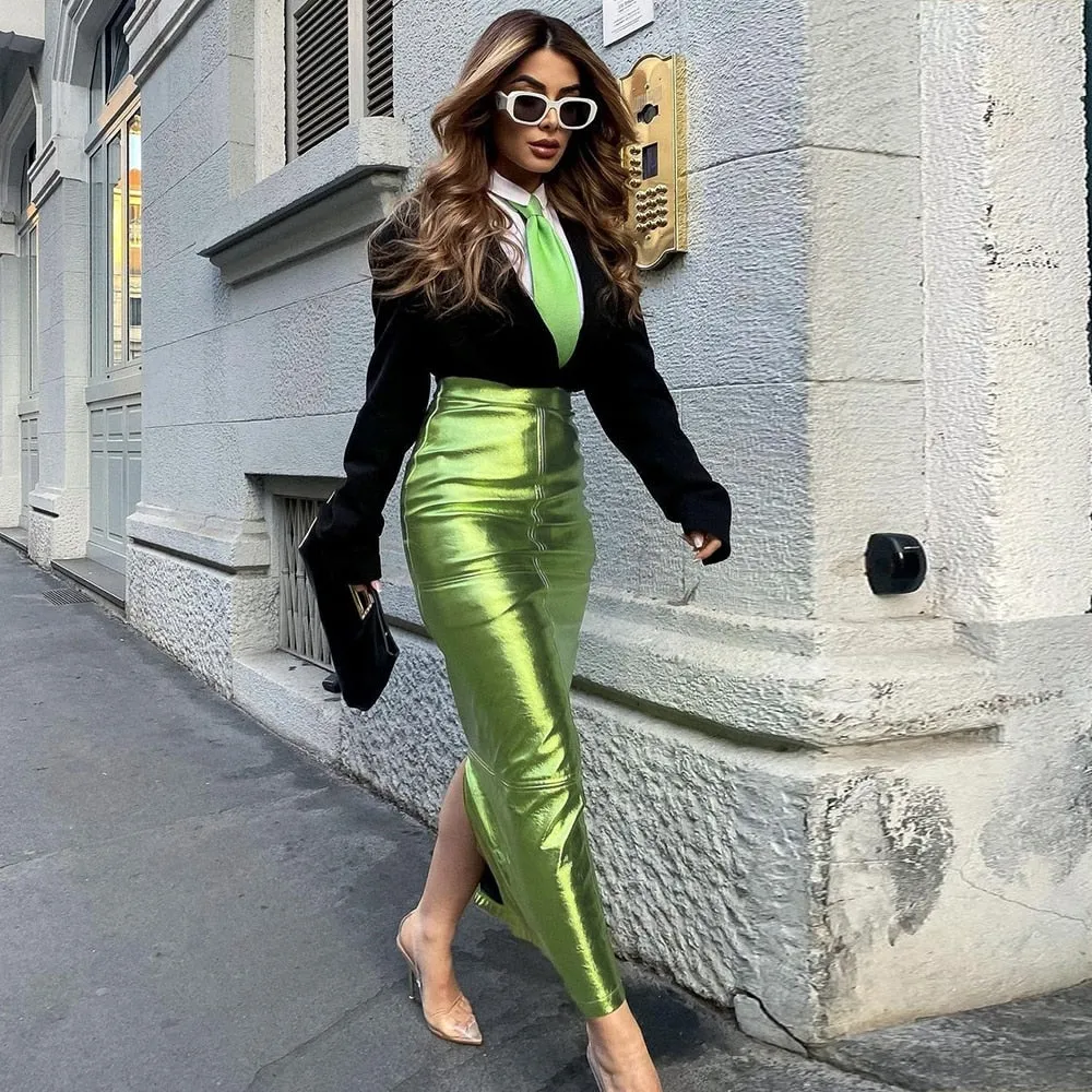 Runway Maxi Split Skirt
