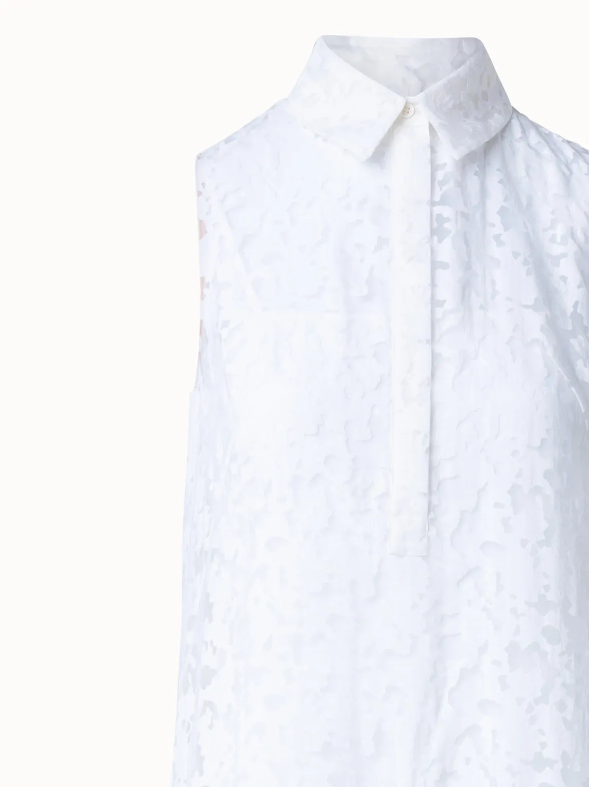 Semi-Sheer Kaleidoscope Organzino Midi Dress