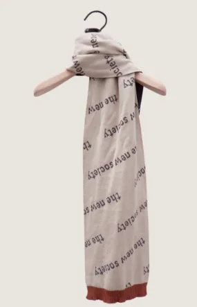 The New Society Knit Logo Scarf