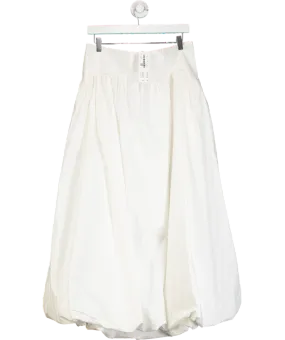 Urban Outfitters White Mindi Bubble Maxi Skirt UK XL
