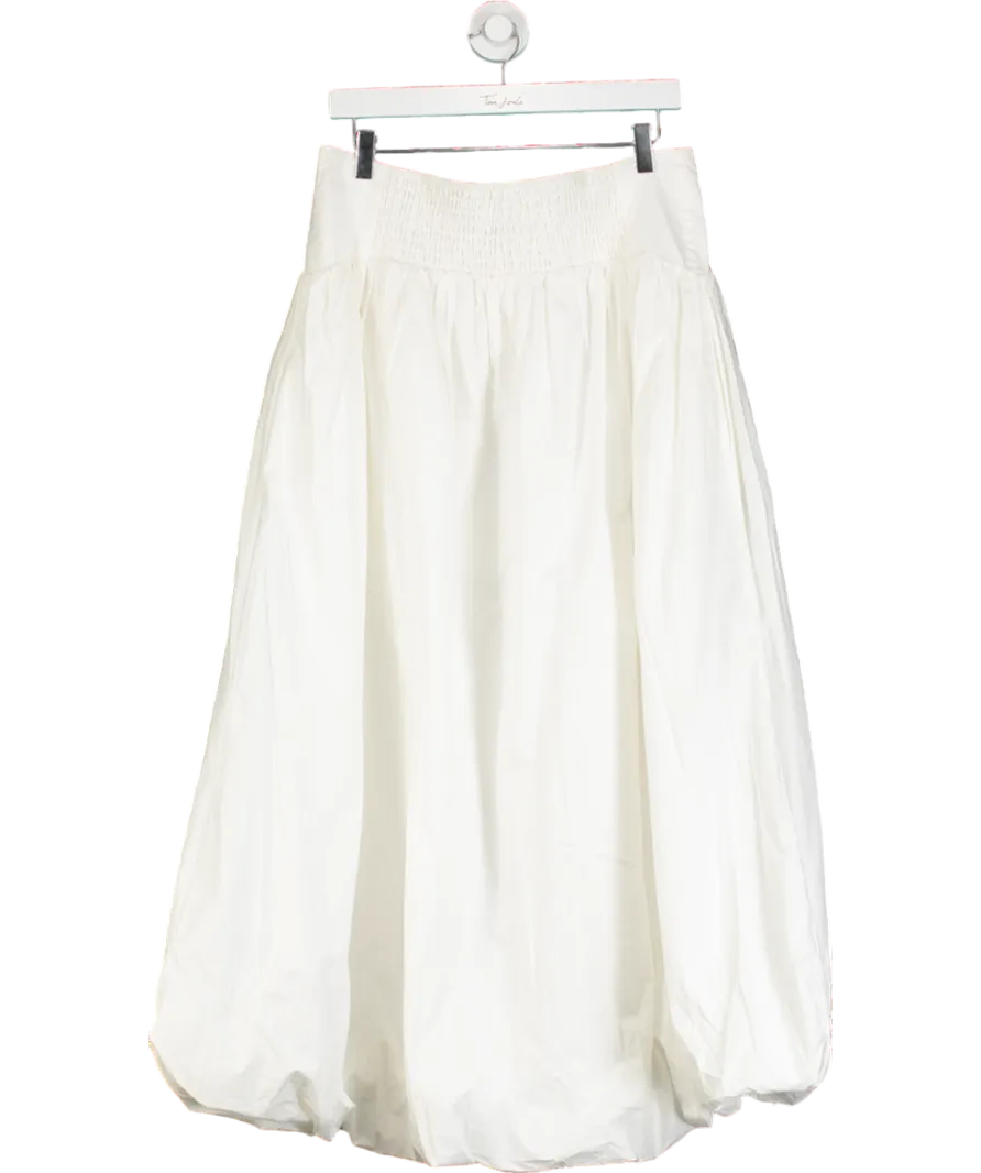 Urban Outfitters White Mindi Bubble Maxi Skirt UK XL