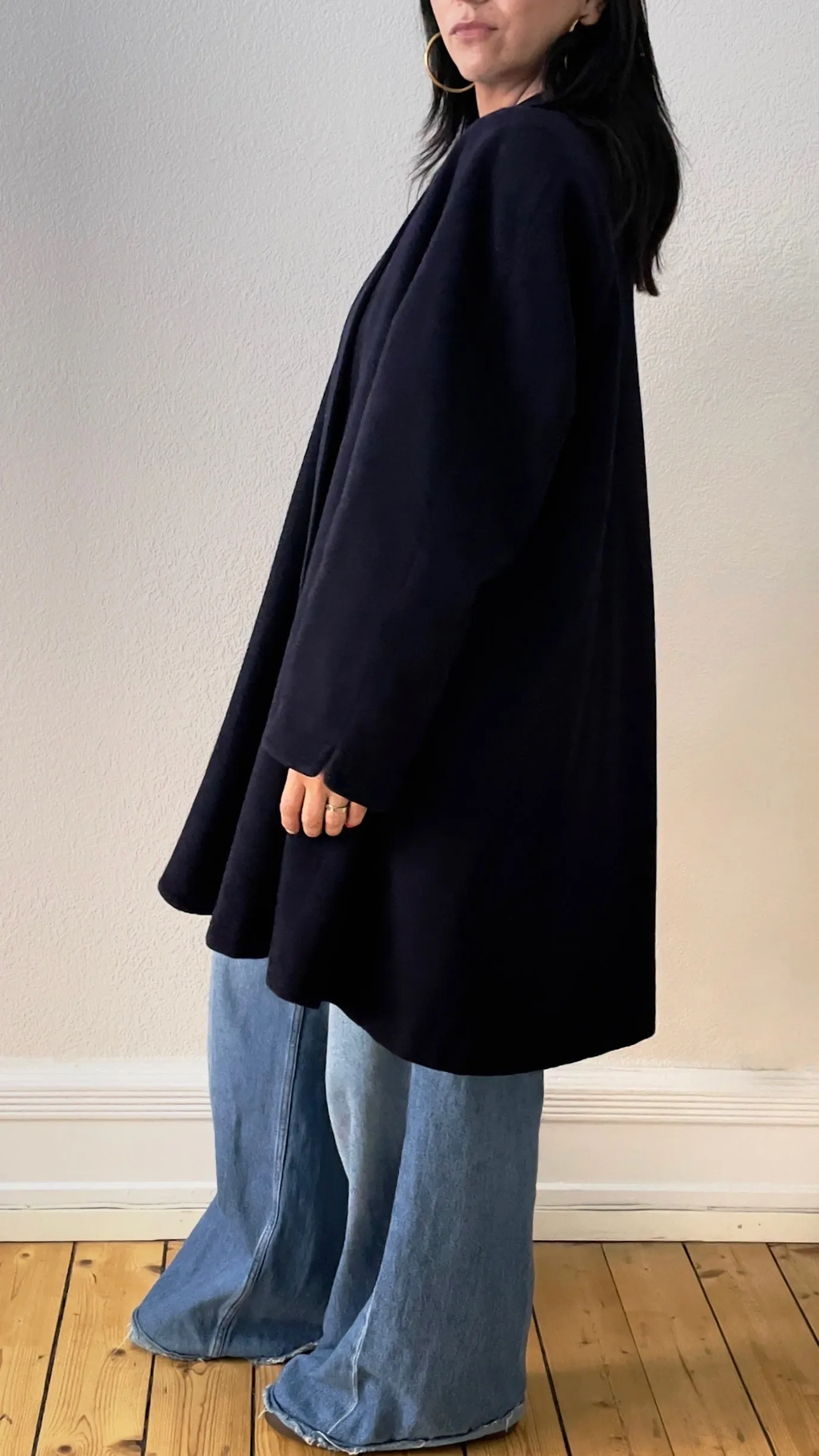 Vintage Navy Blue Over Coat - Master Coat