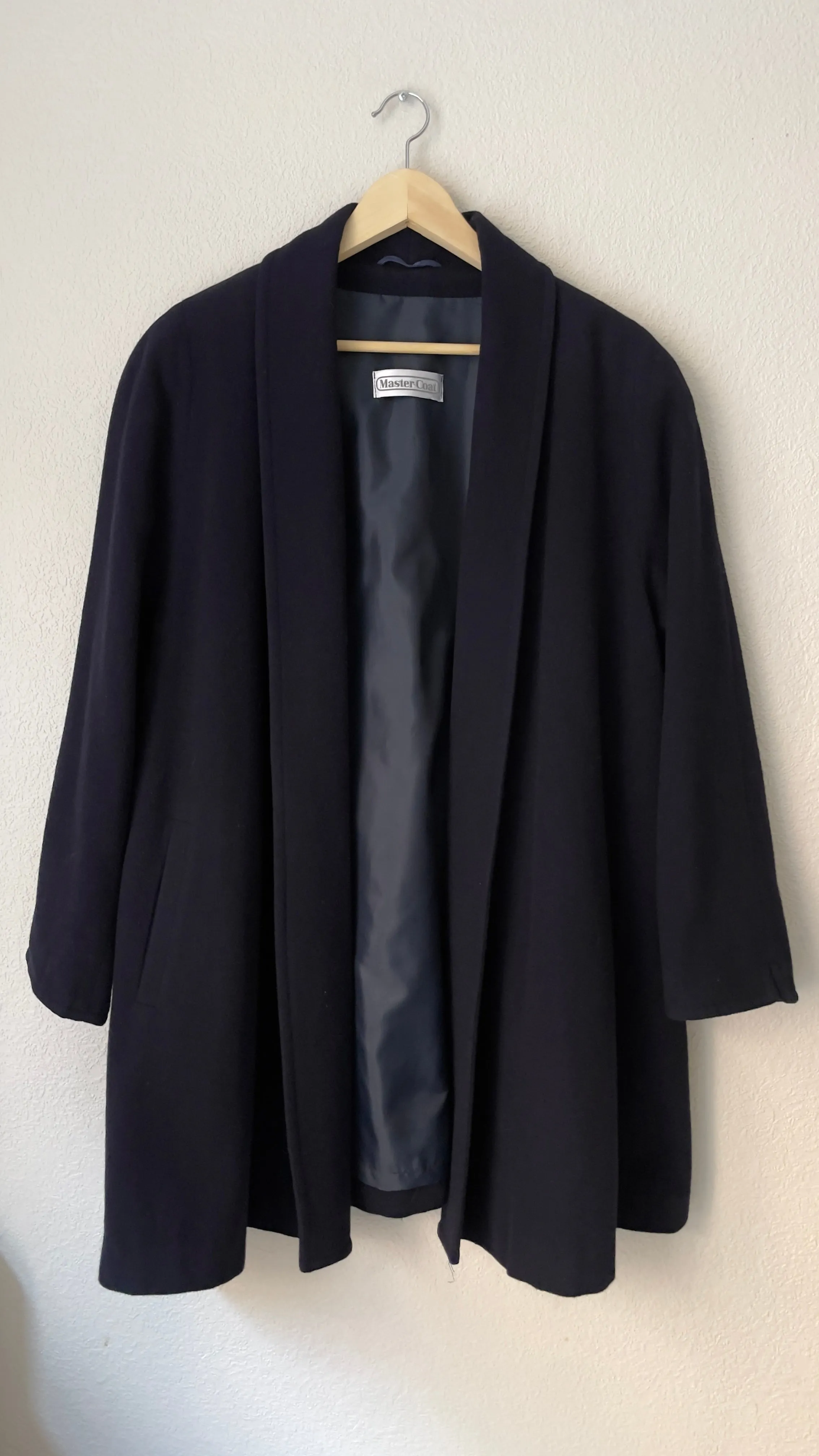 Vintage Navy Blue Over Coat - Master Coat