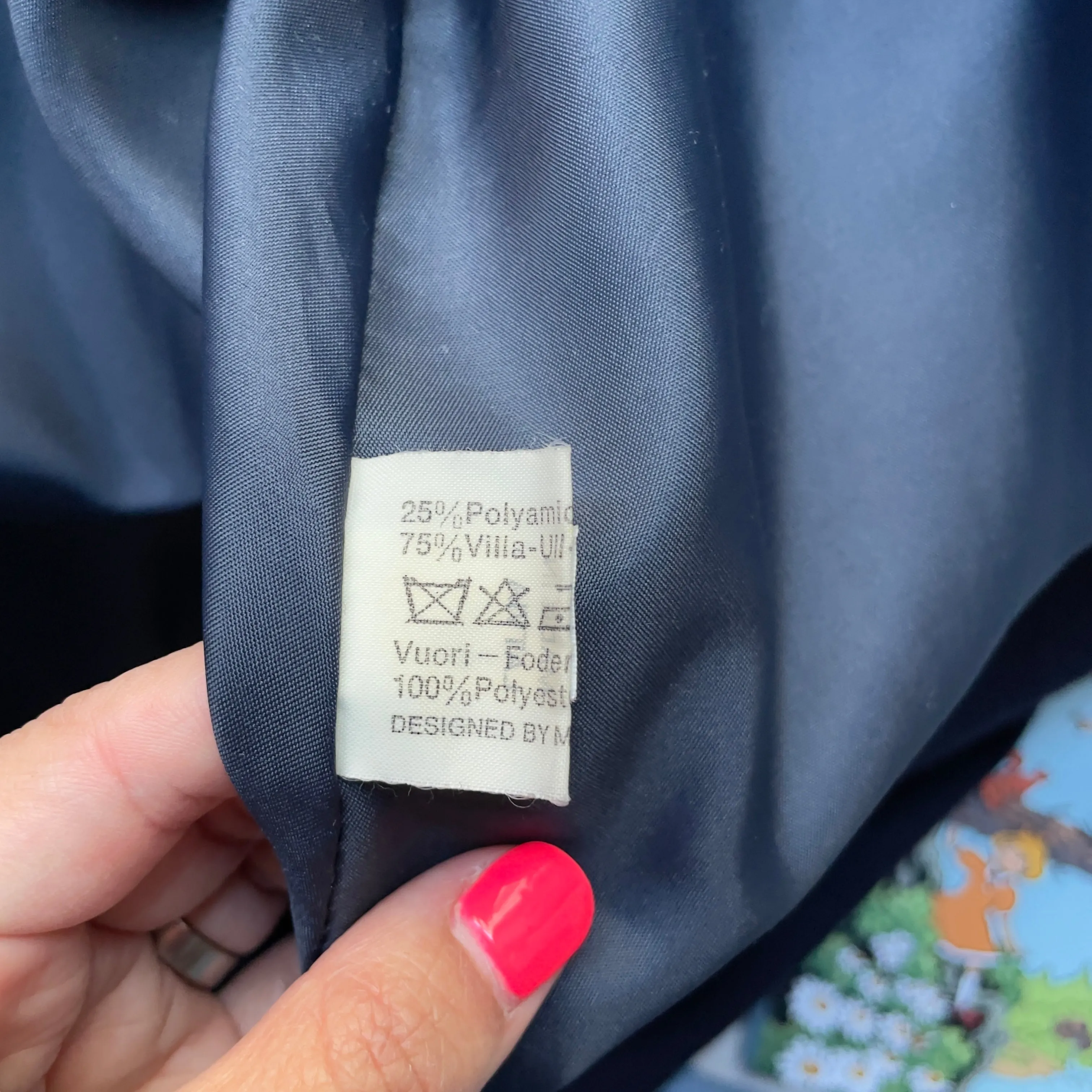 Vintage Navy Blue Over Coat - Master Coat