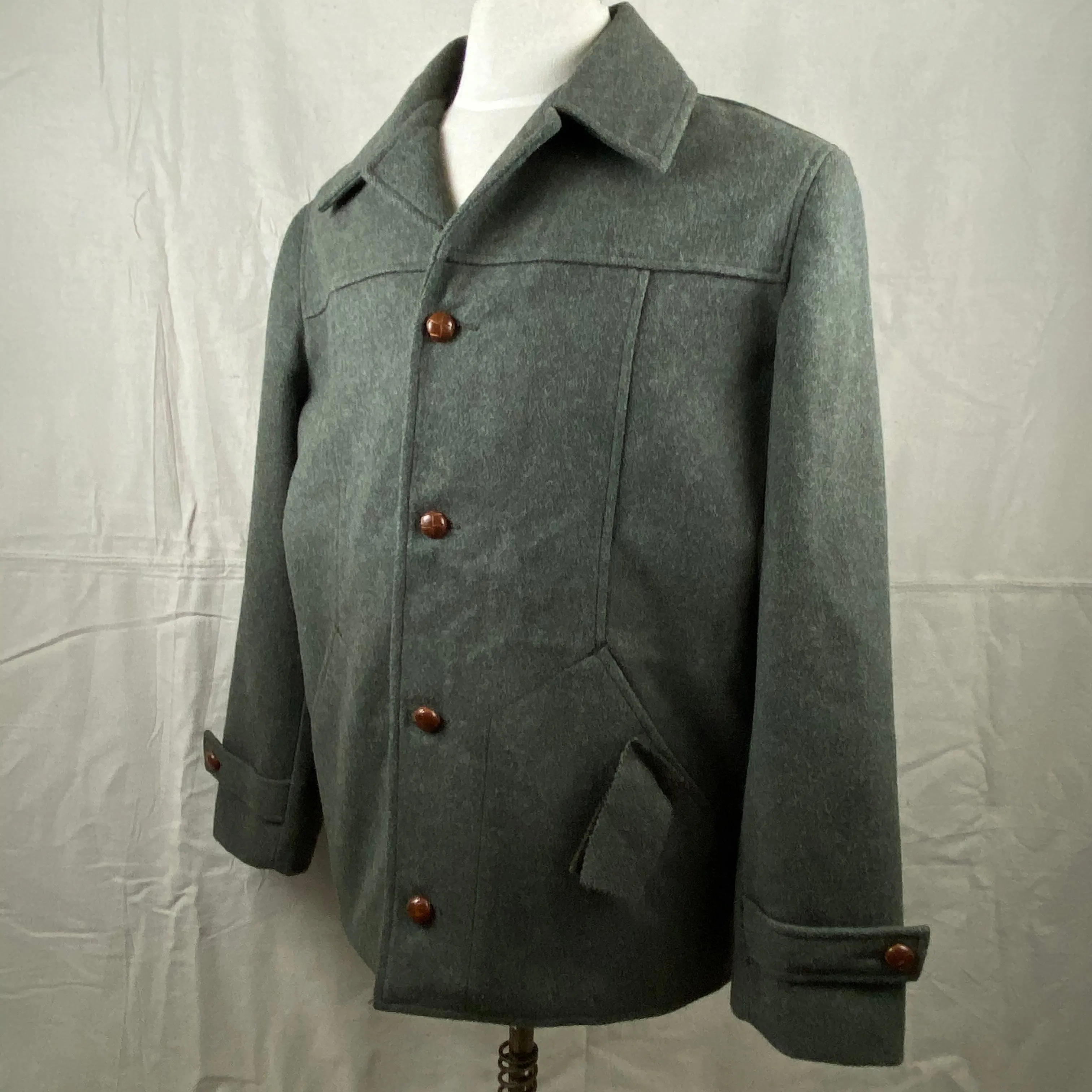 Vintage Union Made Filson Wool Car Coat Lot 201 Size 40