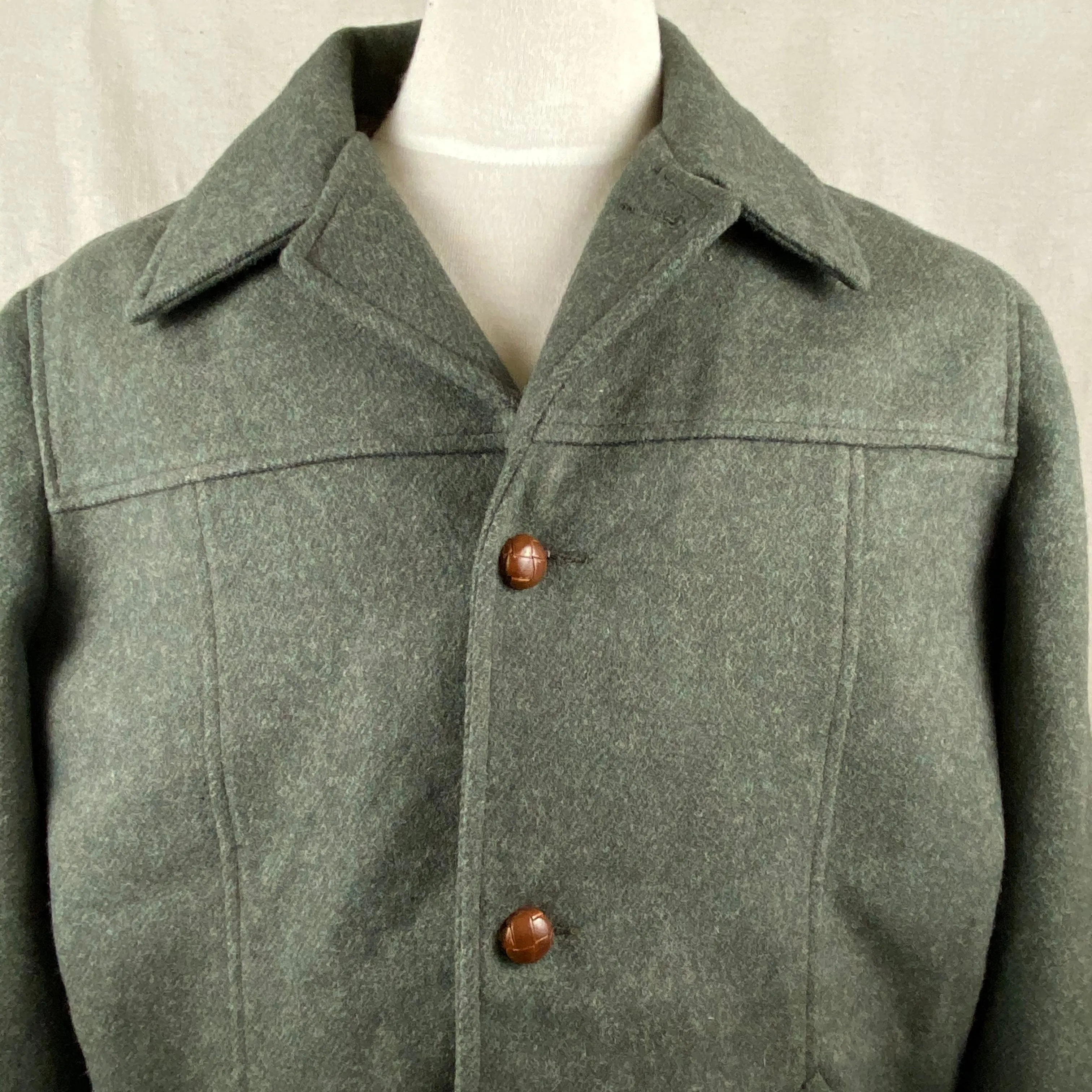Vintage Union Made Filson Wool Car Coat Lot 201 Size 40