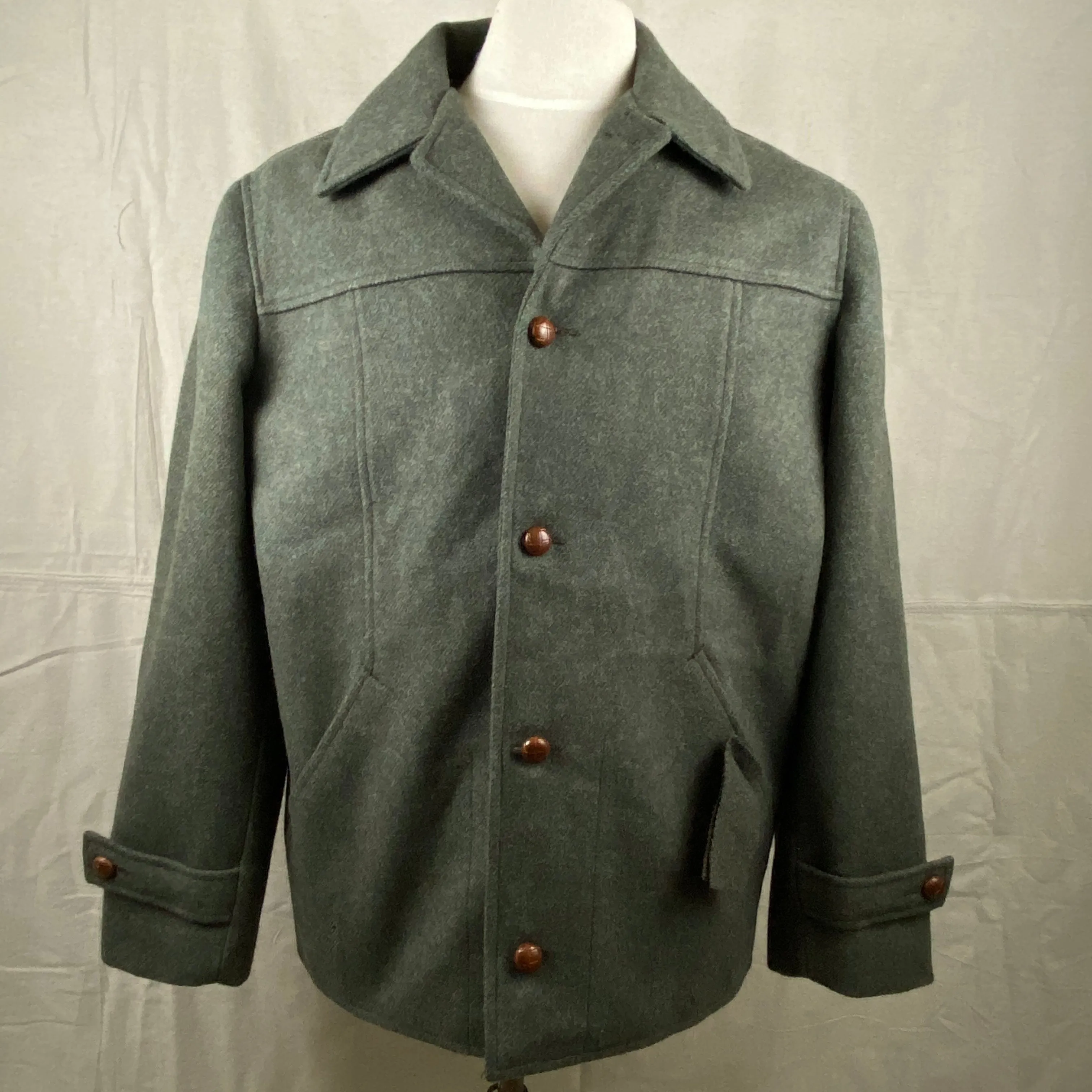 Vintage Union Made Filson Wool Car Coat Lot 201 Size 40
