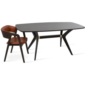Wooden Table Pavilion Square Dining Table for 8