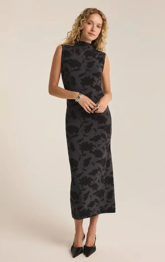 ZSUPPLY Tatum Shadow Floral Midi Dress